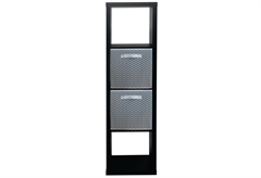 Βιβλιοθήκη Praktiker Cube Μ41xΠ39xΥ146cm Μαύρη