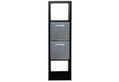 Βιβλιοθήκη Praktiker Cube Μ41xΠ39xΥ146cm Μαύρη