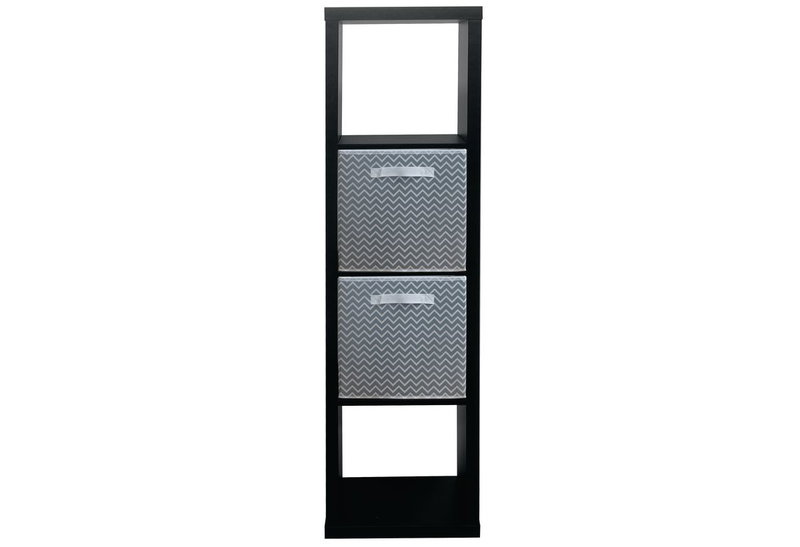 Βιβλιοθήκη Praktiker Cube Μ41xΠ39xΥ146cm Μαύρη