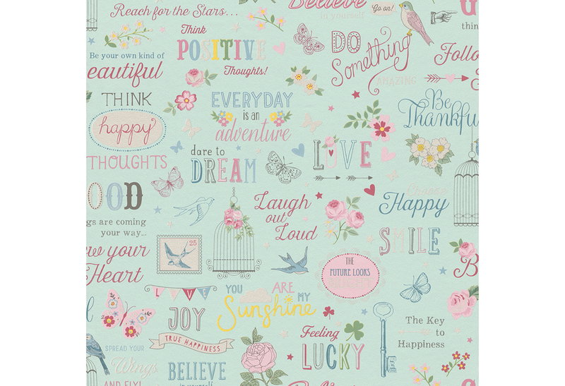 Ταπετσαρία Τοίχου Happy Quotes 10.05mx53cm