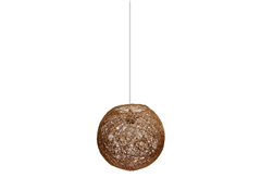 Μονόφωτο Rattan Μπάλλα Μπεζ E27 60W Φ.50cm