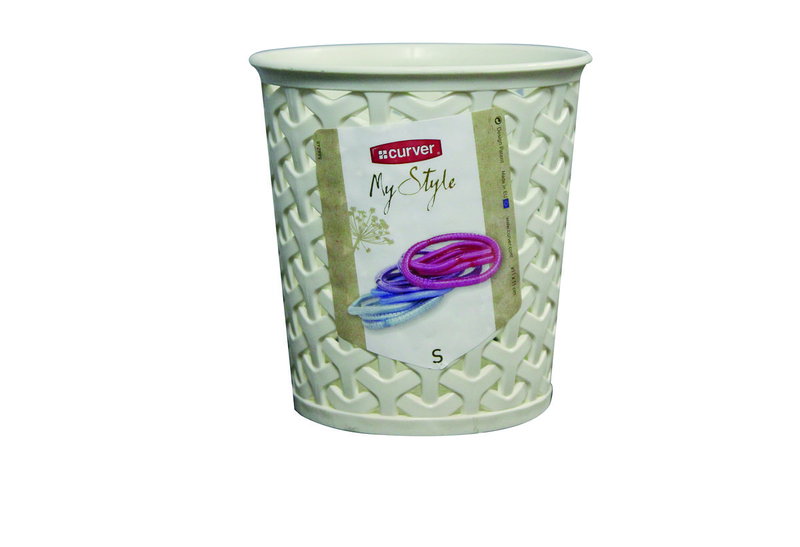 Καλαθάκι Αποθήκευσης Πλαστικό Curver My Style 11x11cm Μπεζ