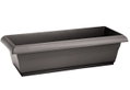 Ζαρντινιέρα Plastona Festone Μ40xΠ20xΥ16cm Ανθρακί