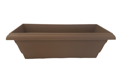 Ζαρντινιέρα Plastona Festone Μ50xΠ20xΥ16cm Καφέ Γκρι