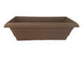 Ζαρντινιέρα Plastona Festone Μ50xΠ20xΥ16cm Καφέ Γκρι