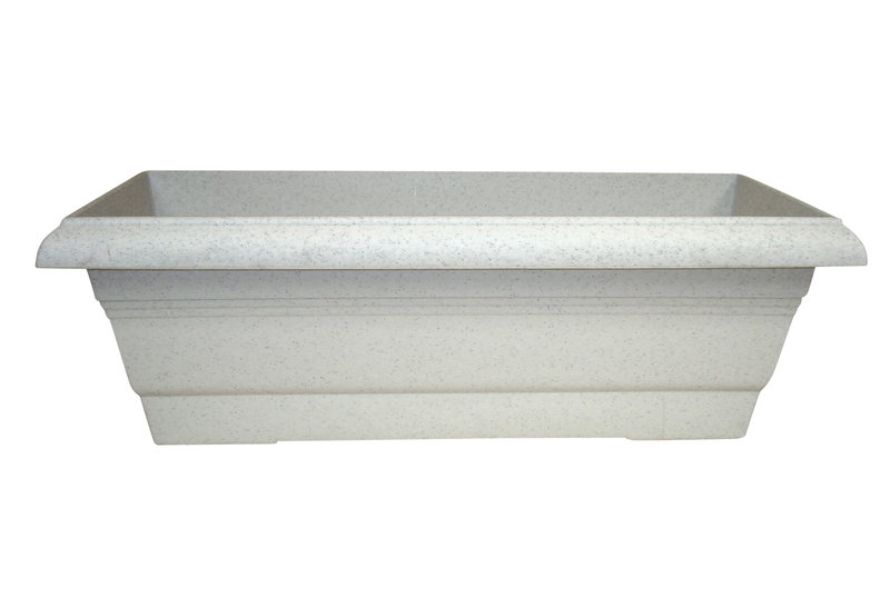 Ζαρντινιέρα Plastona Festone Μ58xΠ25xΥ20cm Γρανίτης