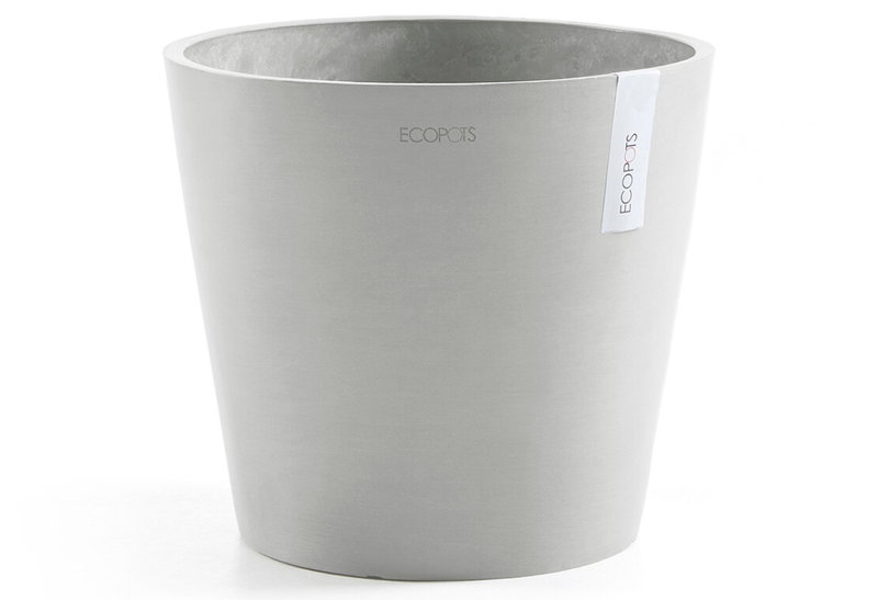 Γλάστρα Ecopots Amsterdam Φ30x26.5cm Ανοιχτό Γκρι