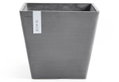 Γλάστρα Ecopots Roterdam Μ30xΠ30xΥ26.5cm Γκρι