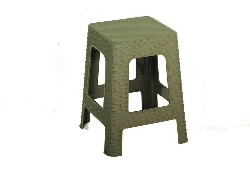 Σκαμπό Rattan Πλαστικό Καφέ