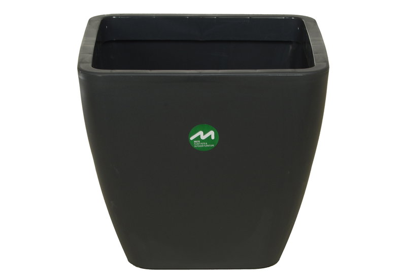 Γλάστρα Miltoplast Ios Μ18xΠ18xΥ15cm Ανθρακί