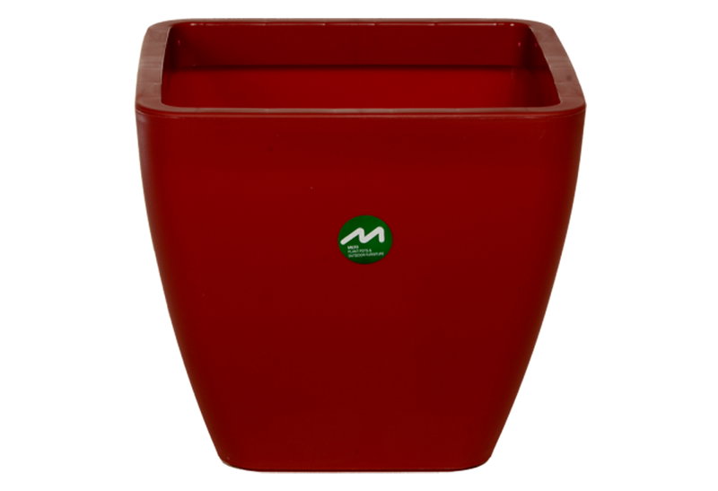 Γλάστρα Miltoplast Ios Μ18xΠ18xΥ15cm Γκρενά