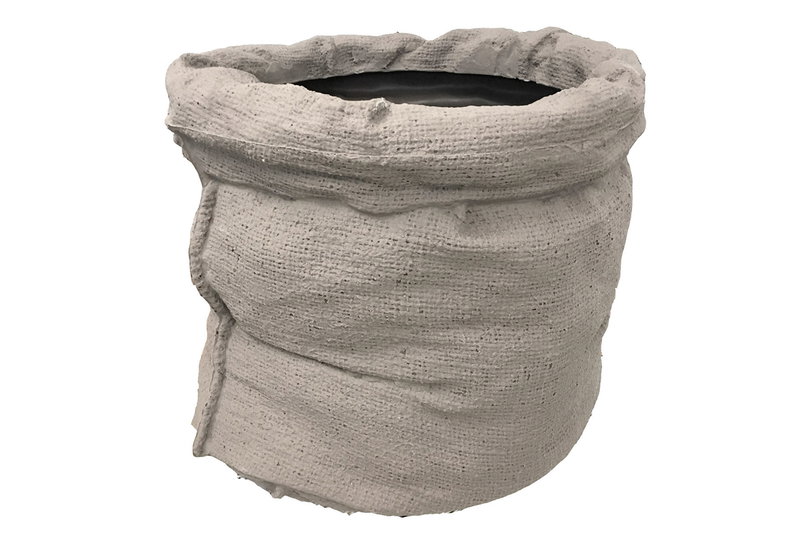 Γλάστρα Telcom Vasar Sacco Φ47x37cm Γκρι