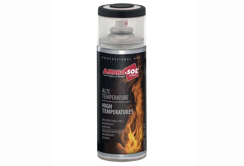Σπρέι Ambro-Sol Υψηλής Θερμοκρασίας 400mL Μαύρο Ματ