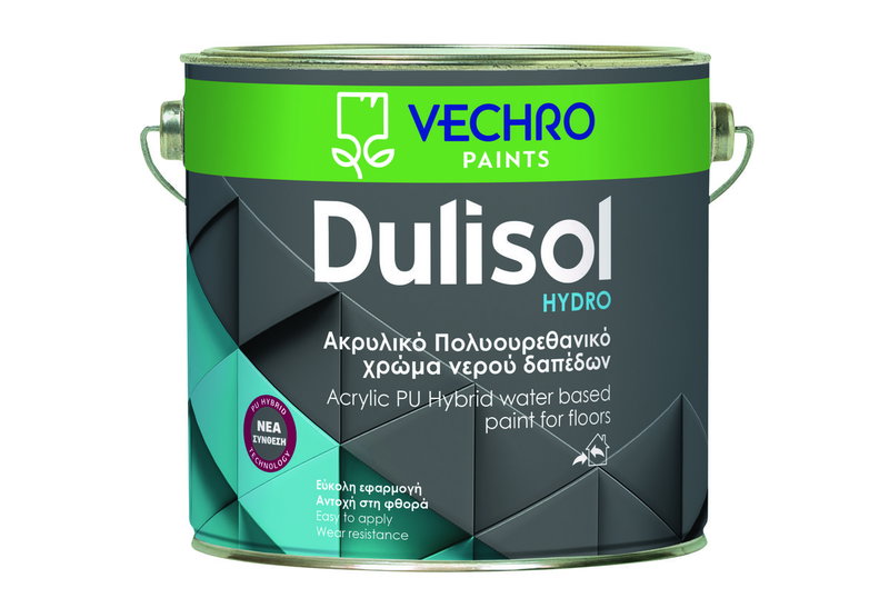 Χρώμα Δαπέδων Ακρυλικό Vechro Dulisol Hydro Γκρι 2.5lt