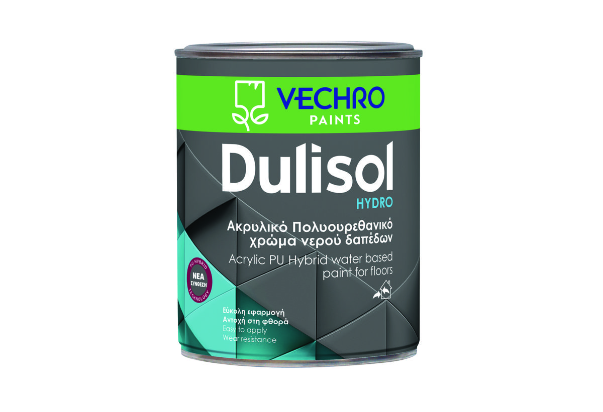 Χρώμα Δαπέδων Ακρυλικό Vechro Dulisol Hydro Γκρι 750ml