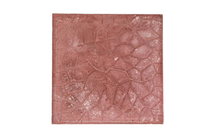 Πλάκα Πεζοδρομίου Αράχνη 40x40cm Κόκκινη