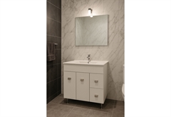 Έπιπλο Μπανιου με Καθρέπτη Savini Due Logika 80cm Λευκό