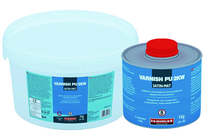 Βερνίκι 2 Συστατικών Πολυουρεθανικό Isomat Varnish-PU 2K-W Σατινέ-Ματ 1kg