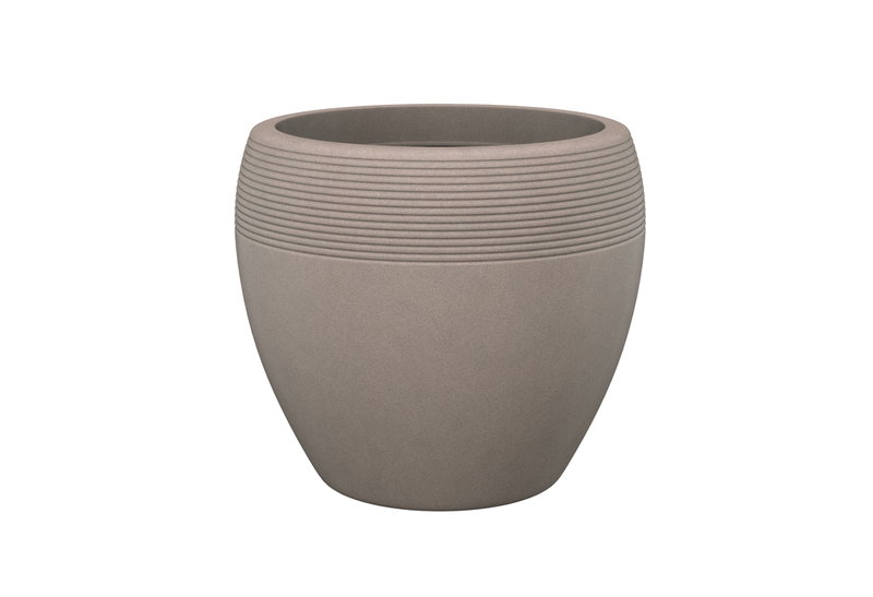 Γλάστρα Scheurich Lineo Φ40x33cm Taupe