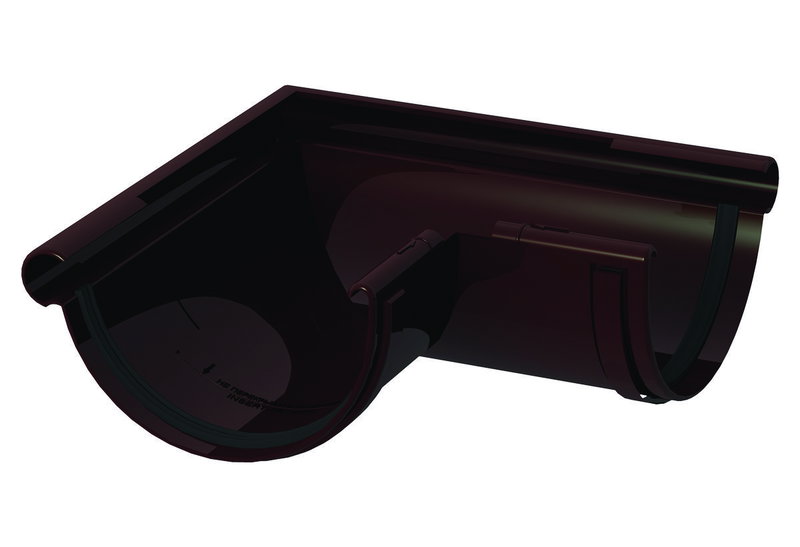 Εξωτερική Γωνία Υδρορροής 90X120mm Καφέ