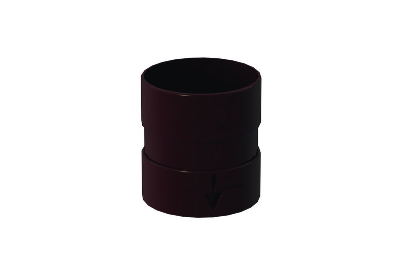 Μούφα Σωλήνα Υδρορροής 120X85mm Καφέ