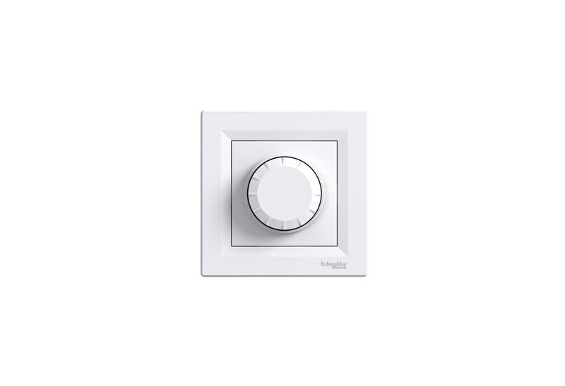 Schneider Asfora Dimmer Αλέ/Ρετούρ 20-315W με Πλαίσιο Λευκός