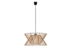 Κρεμαστό Φωτιστικό Viokef Argela Μπεζ με Σχοινί