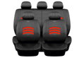 Καλύμματα Καθισμάτων Αυτοκινήτου Guard Racer Full Set Μαύρο/Κόκκινο 4τμχ