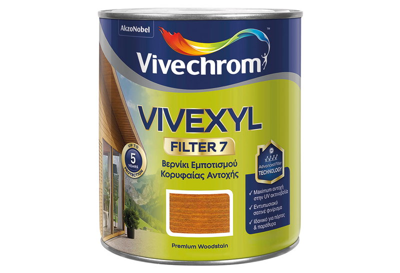 Βερνίκι Ξύλου Vivechrom Vivexyl Filter 7 Καρυδιά 750ml