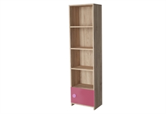 Βιβλιοθήκη Kitwood Fun Girl Μ45xΠ25xΥ190cm Ροζ