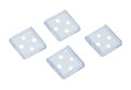 Ποδαράκια Επίπλων 50X50X11.28mm Σετ 4 Τεμαχίων