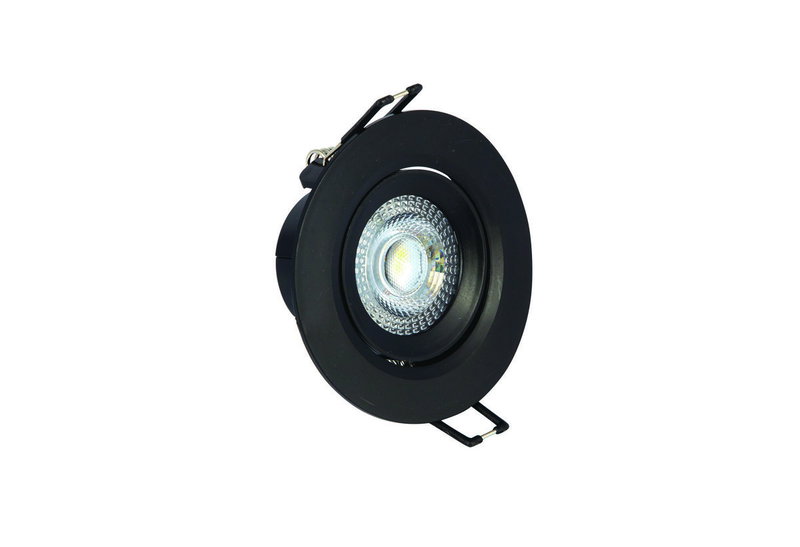 Σποτ Στρογγυλό Led Smd 5W 3000K 38Dg Μαύρο Vk/04108/B/W