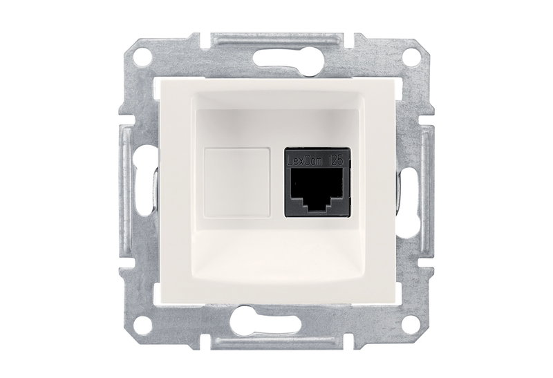 Schneider Sedna Πρίζα Δικτύου RJ45 Λευκή