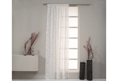 Κουρτίνα Easy Home Rope 270x140cm Λευκή με Τρέσα