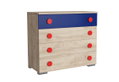 Συρταριέρα Kitwood Fun Boy Μ90xΠ40xΥ75cm Natural/Μπλε