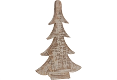 Χριστουγεννιάτικο Διακοσμητικό Δέντρο Ξύλινο Λευκό