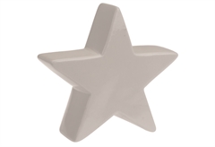 Διακοσμητικό Αστέρι Κεραμικό Λευκό 14X4X13cm
