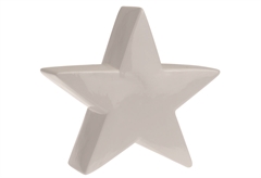Διακοσμητικό Αστέρι Κεραμικό Λευκό 19X6X17,5cm