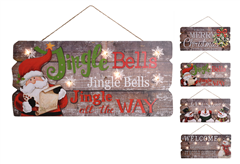 Χριστουγεννιάτικο Διακοσμητικό Κάδρο με 6 LED σε Διάφορα Σχέδια