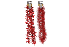 Γιρλάντα Tinsel Κόκκινη 180cm σε Διάφορα Σχέδια