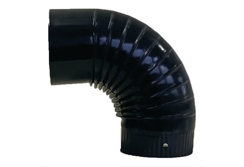 Γωνία Linestoves Φ.12cm Εμαγιέ Μαύρη
