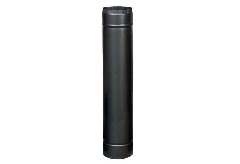Σωλήνας Καπνοδόχου Linestoves Φ.12x90cm Ματ Εμαγιέ Μαύρος