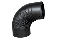 Γωνία Καπνοδόχου Linestoves Εμαγιέ Φ12cm Μαύρη