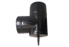 Ταφ Καπνοδόχων Linestoves Φ12cm Εμαγιέ Μαύρο
