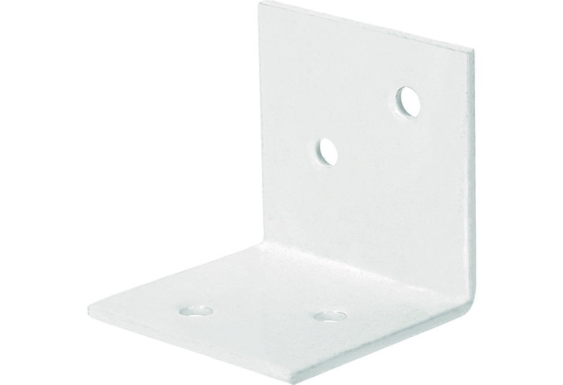 Γωνία Φαρδιά 40X40X40mm Λευκή