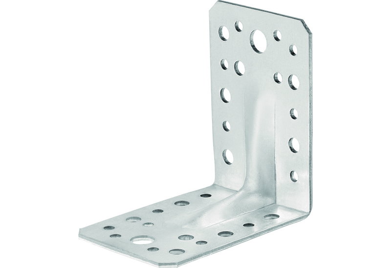 Γωνία με Ενίσχυση 90X90X65mm Μεταλλική