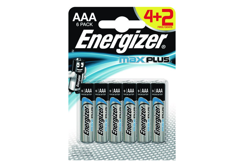 Μπαταρία Energizer Αλκαλική Max Plus AAA, 4+2 Τεμαχίων
