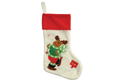 Χριστουγεννιάτικη Διακοσμητική Κάλτσα με Τάρανδο