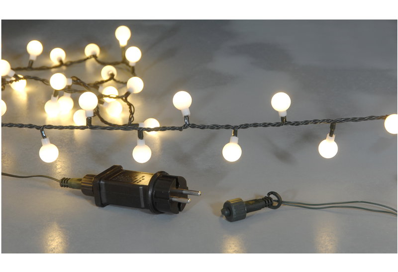 Χριστουγεννιάτικα Λαμπάκια 100LED Ρεύματος Θερμό Λευκό 150cm