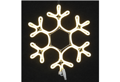 Φωτεινό Περίγραμμα LED Χιονονιφάδα 53X47cm